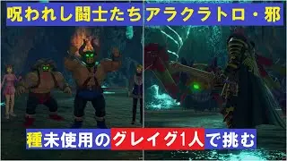 「呪われし闘士たち」と「アラクラトロ·邪」に種未使用のグレイグ1人で挑む 『ドラゴンクエストXI 過ぎ去りし時を求めて S』 「ネタバレあり」