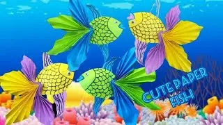 Cute FISH idea ll DIY MOVING FISH ll easy paper craft ll school project ideas