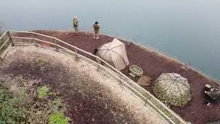 The chase lakes drone footage carp fishing