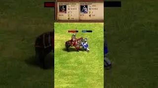 Elite Steppe Lancer (Mongols) vs Elite Huskarl (AoE2) #Shorts