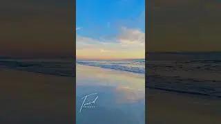 Sunset ocean walk down tropical beach relaxing waves #shorts