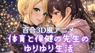 【百合3Dアニメ】体育と保健の先生のゆりゆり生活 #百合 #百合アニメ #ガールズラブ 