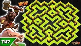 BEST TOWN HALL 7 HYBRID/TROPHY BASE 2018!! COC NEW TH7 HYBRID BASE DESIGN - CLASH OF CLANS
