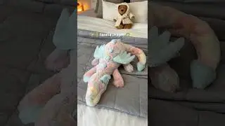 ✨🐉 Unboxing my very first Dragon @Jellycat : the magical Lazulia Dragon! 🌈💖 #jellycat #aesthetic