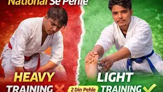 National Se Pehle Heavy Nahi, Light Training Kyun? 😳 | Karate Day 13 | sachin karate
