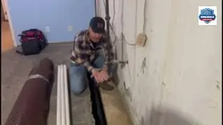 Waterproofing System Installed by Home Shield Foundation Repair 
