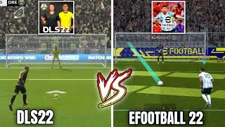 eFOOTBALL 23 vs DLS22 - GAMEPLAY COMPARISON (Graphics, Penalties, Free Kicks, Celebrations)