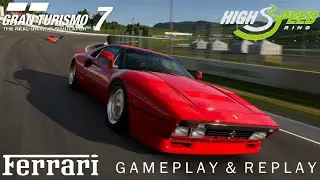 Gran Turismo 7 - Ferrari GTO at High Speed Ring (Gameplay & Replay)
