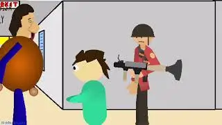 Baldi's vs Soldier & Player (Stick Nodes) Animation Battle Team Fortress 2 or Team Fortress ii