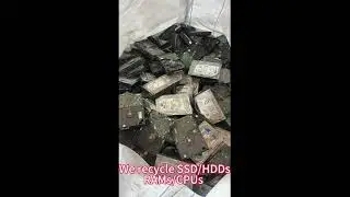 SSD HDDs RAM Memory sticks CPUs recycling