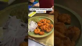 3 best streetfood spots in Bandra😍 #fishfry #momos #panipuri #bandra