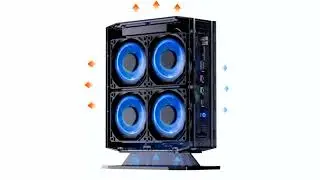 Minisforum unveils unusual gaming PC with four fans and Arc A730M for $649