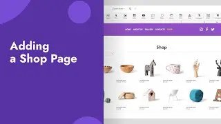 3.1 Adding a Shop Page