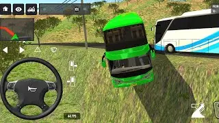 2024 Indonesia Bus Simulator Full Traffic Driving Hill Road Offroad Android New Gameplay |#463