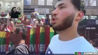 Adin Ross spotted at a LGBT Pride parade..
