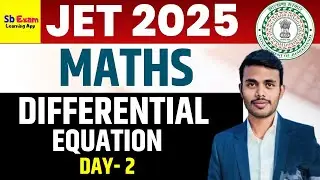 JPSC JET PAPER 2 MATH 2025 | Differential Equation | JET Mathematical Science 2025 | Day - 02