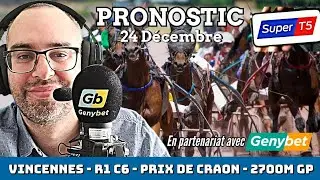 🔴 Pronostic Quint&eacute; / Super Top5 Mercredi 24 D&eacute;cembre 2025. Vincennes 🔴 Prix de Craon 🎄