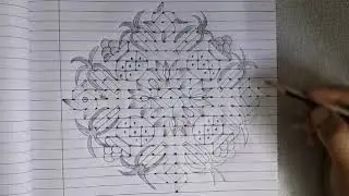 பொங்கல் கோலம்Easy puli pongal kolam(magic kolam art) 