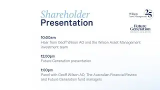Презентация для акционеров Wilson Asset Management в Сиднее, 2024 г. (4 апреля 2024 г.)