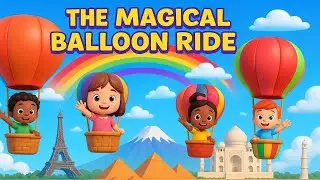 🌍 The Magical Balloon Ride | Fun Kids Song About Cultures, Food & Greetings! 🎈