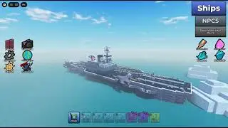 Sinking The NEW AIRCRAFT CARRIER In Water Physics! (Game name in desc)