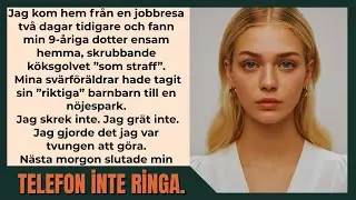 Min 9-åring lämnades ensam att skrubba golvet medan de tog sin ”riktiga” sondotter ut.