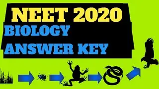 NEET 2020 biology answer key || NEET 2020 solved question paper