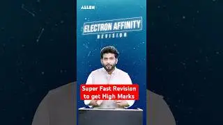 Electron Affinity in 1 Minute ⚡ | JEE Chemistry Quick Revision | Nitin Sir