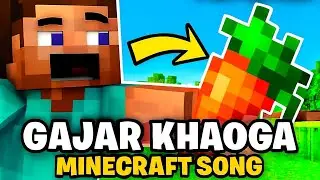 THIS IS WHY CARROTS ARE THE BEST! 😂 Poly Gamer - Gajar Khaoga (Minecraft Song)#minecraft 