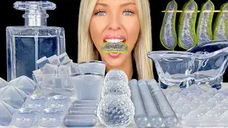 ASMR CLEAR FOOD, ALOE VERA, SPRITE SQUEEZE DRINK, ORANGE JELLO SHOTS, EDIBLE PERFUMES MUKBANG 먹방