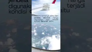 EMERGENCY WINDOW AIRPLANE #otomotif #infootomotif #shorts