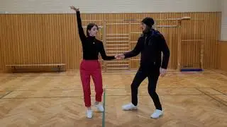 26.10.25 Bachata beginner combination: shadow position, body roll, reverse bodyroll, counterbalance