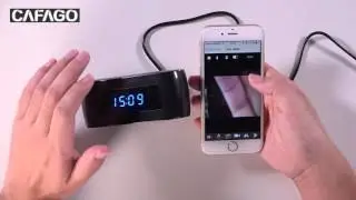 Wireless WIFI Hidden Spy Alarm Clock IP Camera