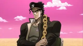 Jotaro in Yankees with no Brim
