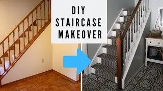 EASY DIY Staircase Makeover on a Budget