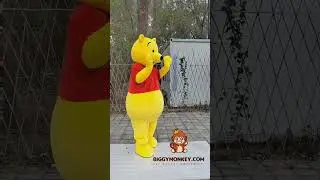 Cosplay Disney Cartoon Character Winnie the Pooh Bear BiggyMonkey Mascot Costume Fancy Dress