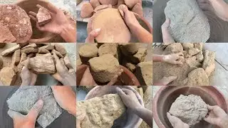 asmr🖤pure mud dusty fully🧡mazedaar🤎clay pot dry crumbling super soft different mud