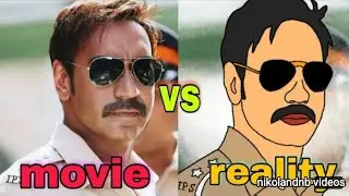 SINGHAM movie vs reality | AJAY DEVGN | 2D animation || NikoLandNB videos