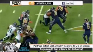ESPN First Take Official &ndash; Cam Newton Spectacular In Panthers Win Over Seahawks [www.MangaUp.Net]