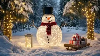 The Glowing Snowman | A Magical Christmas Ambiance | Warm Christmas Background Jazz Music
