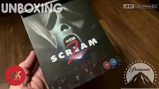 Scream 2 4k UltraHD Blu-ray Steelbook unboxing