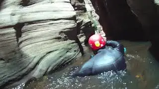 Zion National Park Canoneering, Heaps Canyon in a single day. Mistakes made