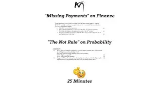 Grade 12 | 'Missing Payments' on Finance + 'The Not Rule' on Probability | Mathsbuddies
