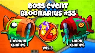 [BTD6] Normal & Elite Bloonarius #55 CHIMPS w/ Obyn & Avatar of Wrath as a main dps only