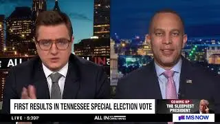 Лидер Джеффрис о программе MS NOW All In With Chris Hayes