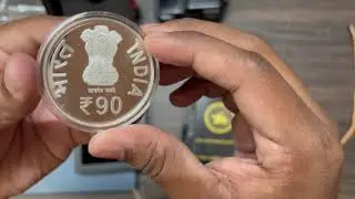Video #3 RBI @ 90  || Coin Damaged 😢 - Poor Packaging || Rare Denomination, No Mint and Year Mark |