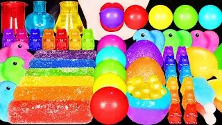 ASMR RAINBOW DESSERTS POPPING BOBA FRUIT SNACK JELLY 무지개 디저트 얼린 닉클립 젤리 먹방 mukbang compilation