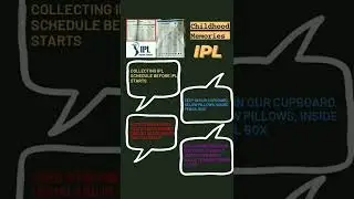 Childhood memories of IPL #ipl #csk #rcb #mi #dc #kkr #srh #rr # pbks #dhoni #kohli #rohit #pant