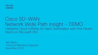 Cisco SD-WAN Network Wide Path Insight &mdash; проверка Cloud onRamp для оптимизации SaaS