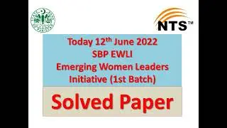 SBP EWLI SBOTS NTS Solved Paper PTS